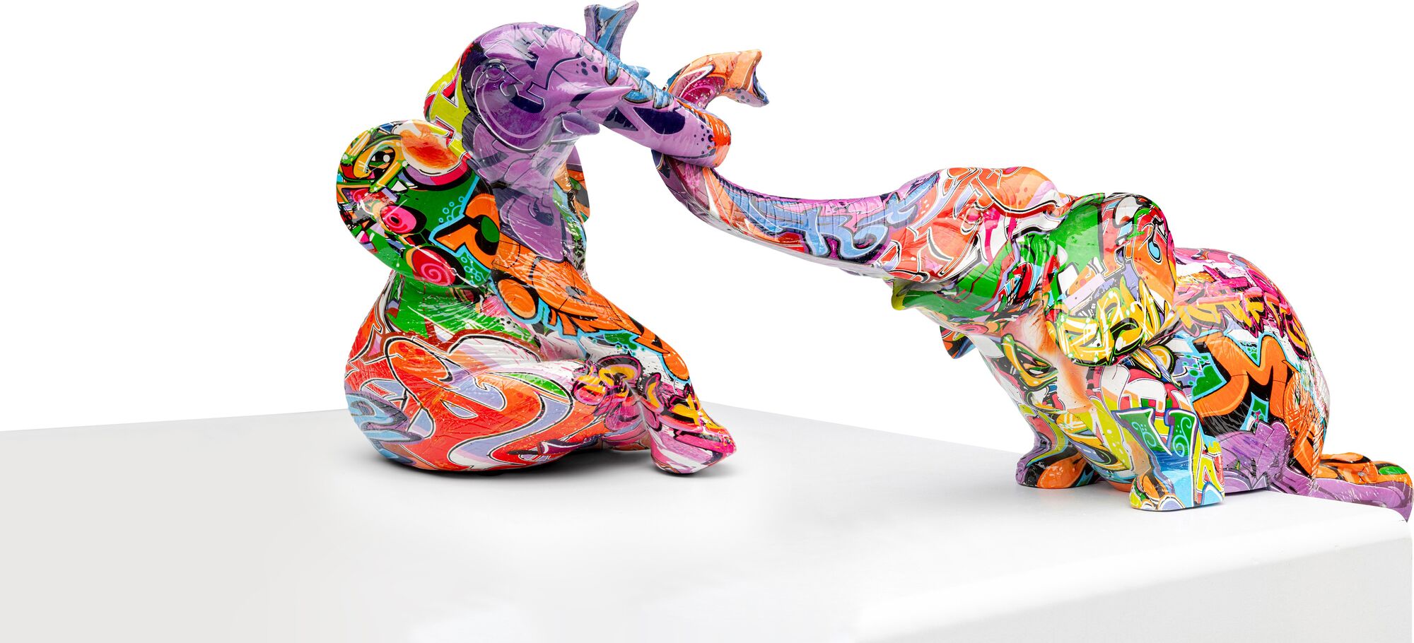 Figurka dekoracyjna Elefant Zirkus Graffiti (2-set)