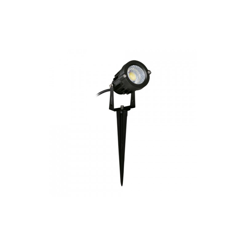 Czarny Reflektor Ogrodowy Led 5W Plant Led 4500K