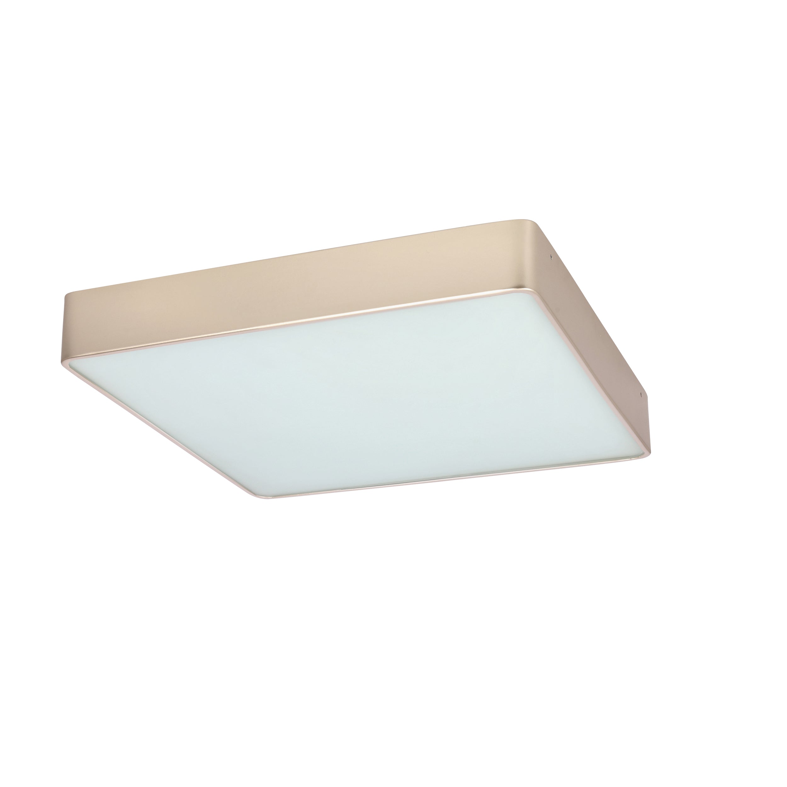 Lampa sufitowa LED Quattro 35x35 kwadratowa perłowa 4000K 18W z białym kloszem