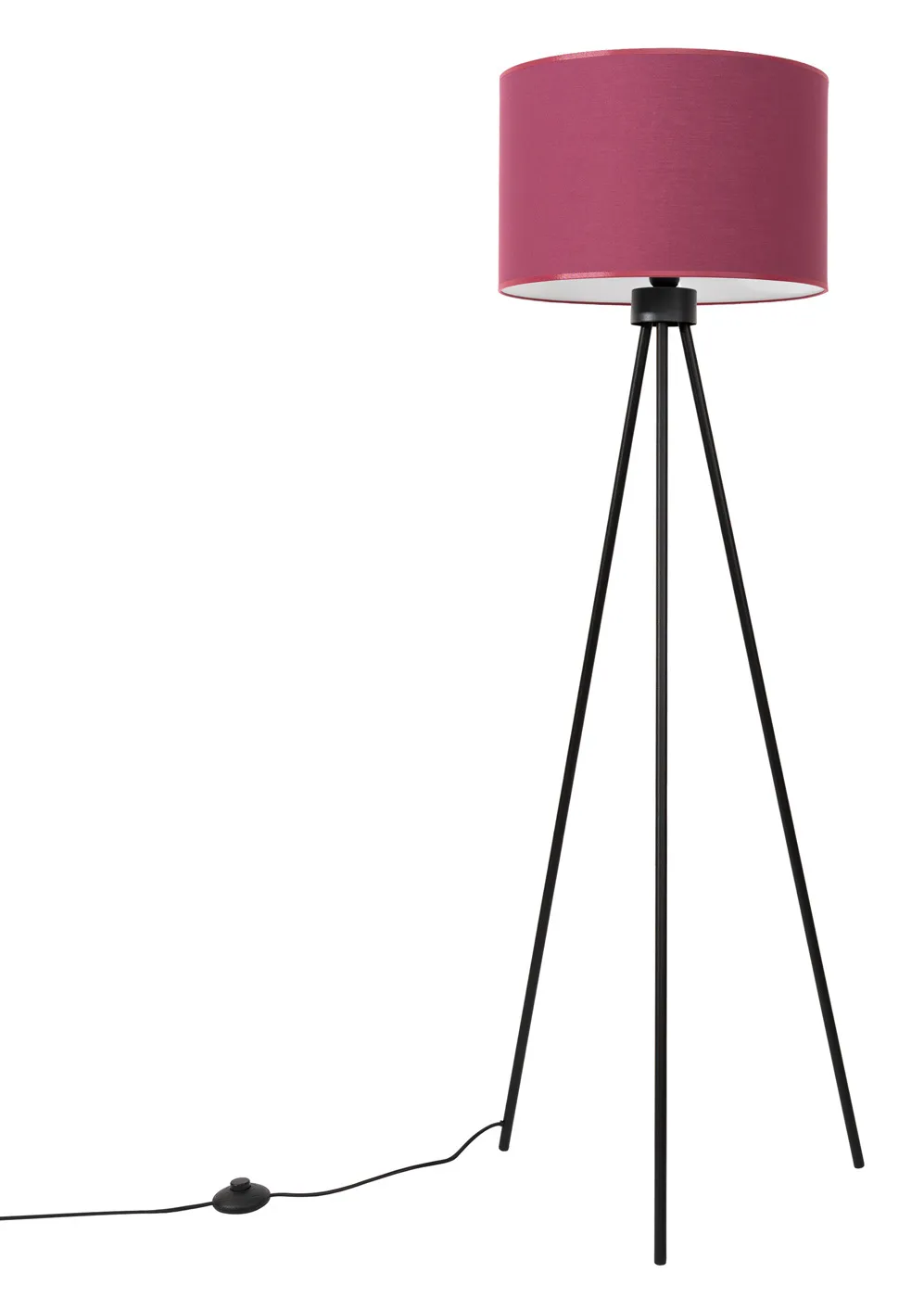 Designerska lampa trójnóg w kolorze burgunu M160 Lawezo | Edinos.pl
