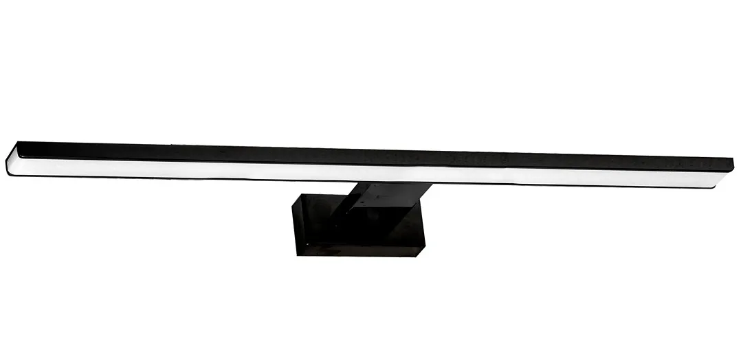 Czarny kinkiet LED nad lustro N017-Leder | Edinos.pl