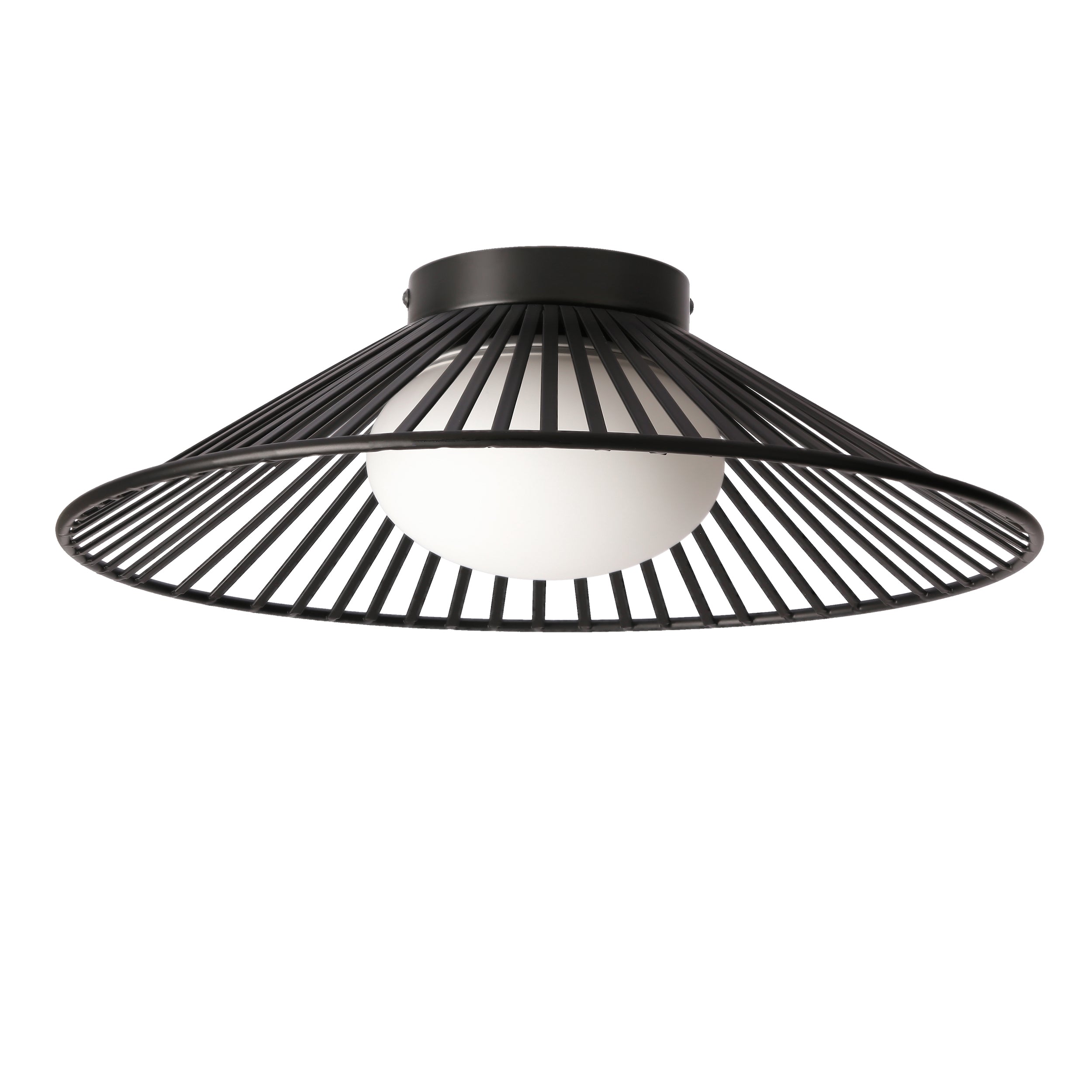 Lampa sufitowa Sonte 40 czarna GX53 10W z białym kloszem