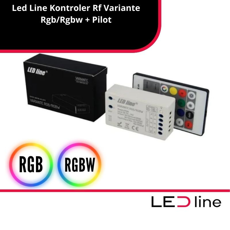 Led Line™ Kontroler Variante Rf Rgb/Rgbw + Pilot