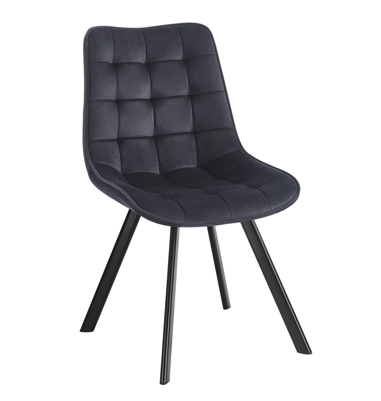Pikowane krzesło do jadalni J265, tkanina velvet