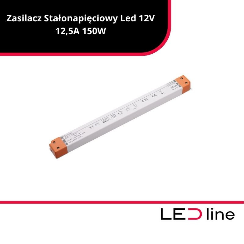 Zasilacz Stałonapięciowy Led 12V 12,5A 150W