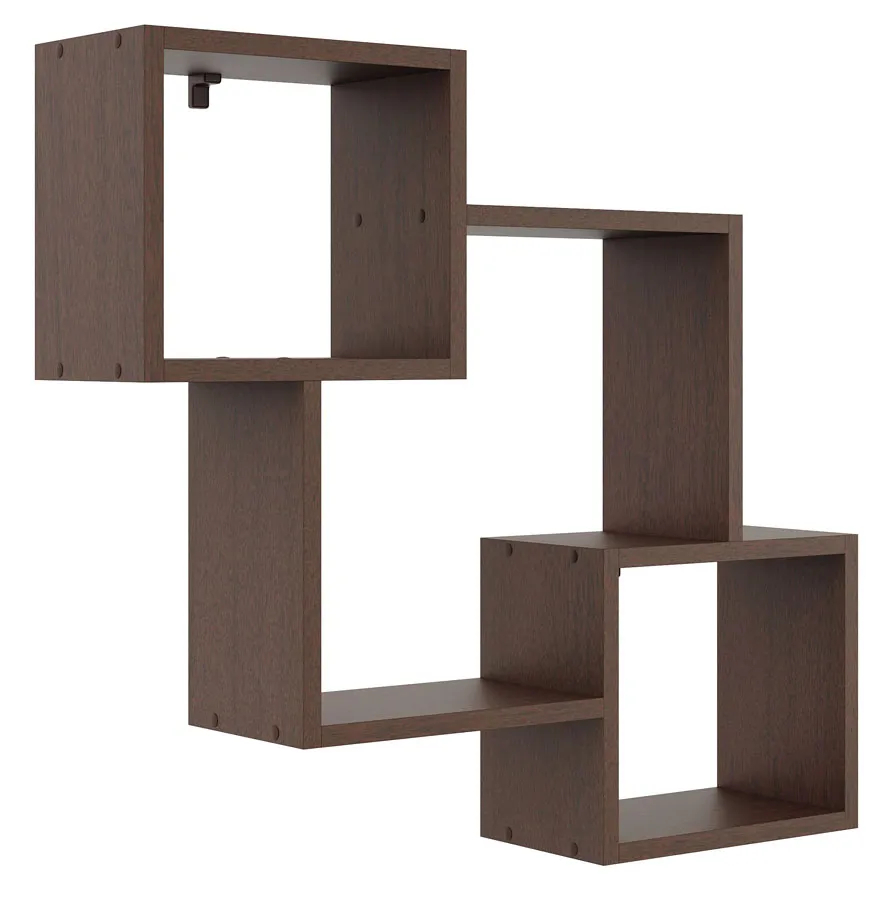 Nowoczesna półka wisząca w kolorze wenge Minis | Edinos.pl