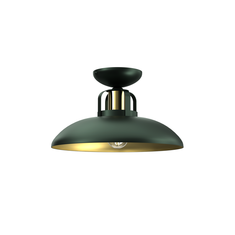 Lampa Sufitowa Felix Green/Gold 1Xe27