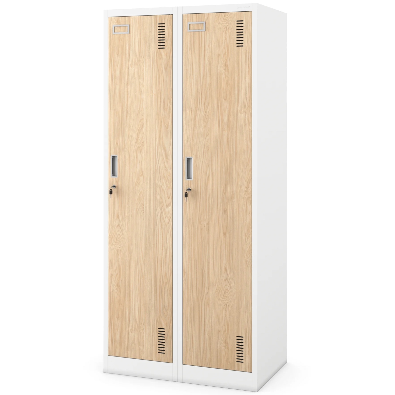 Szafa socjalna czterokomorowa Eco Design Kacper 80x50x180 cm biały/dąb sonoma