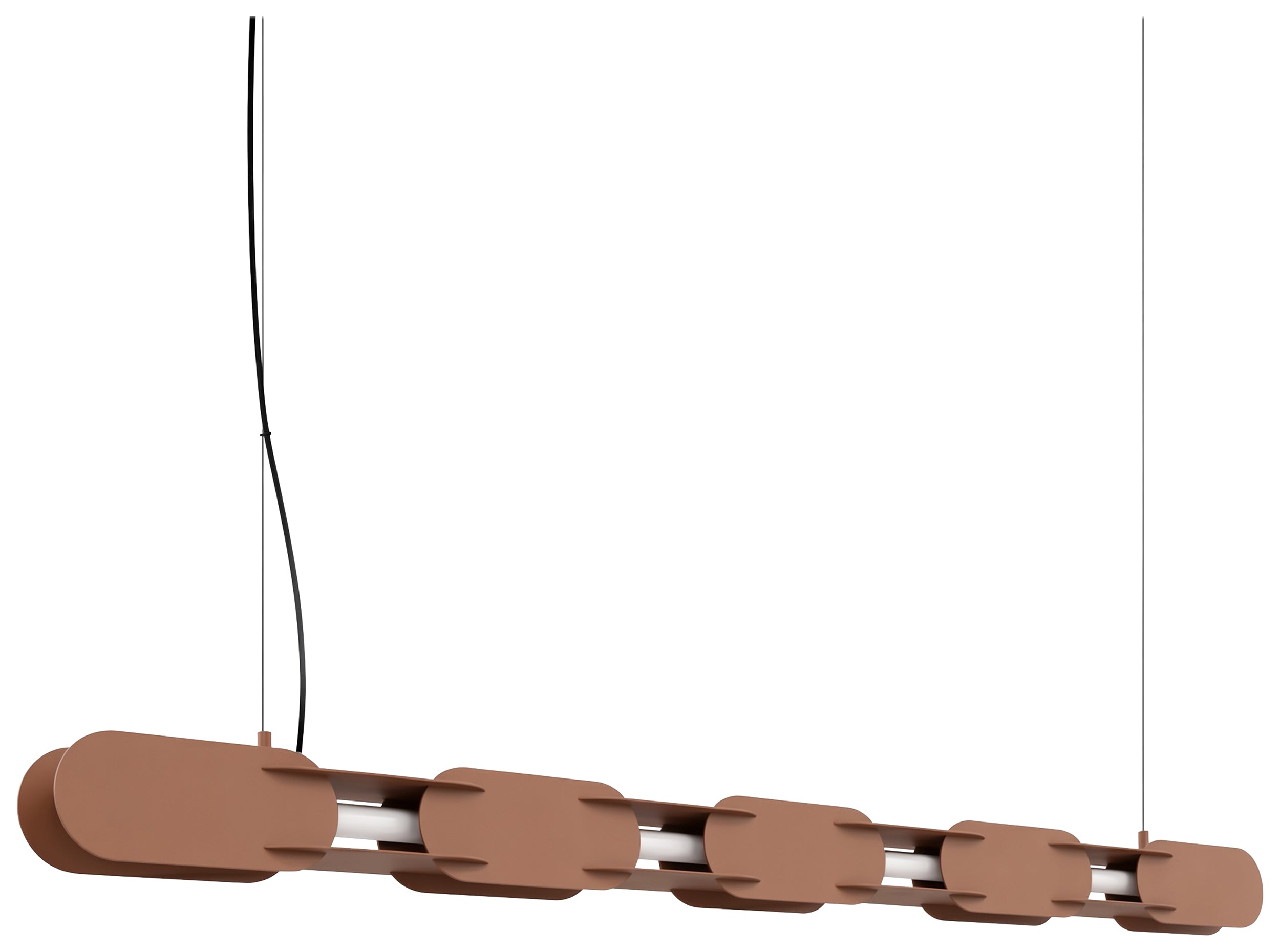 Lampa wisząca Chain 158 cm LED mocca