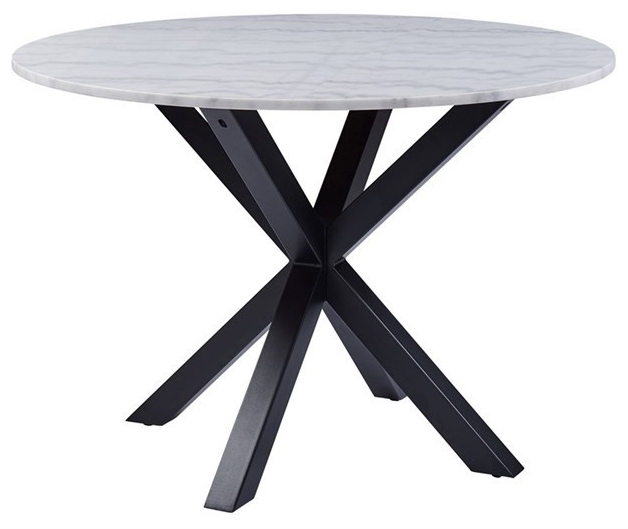 Designerski stół do jadalni z blatem w imitacji marmuru Heaven