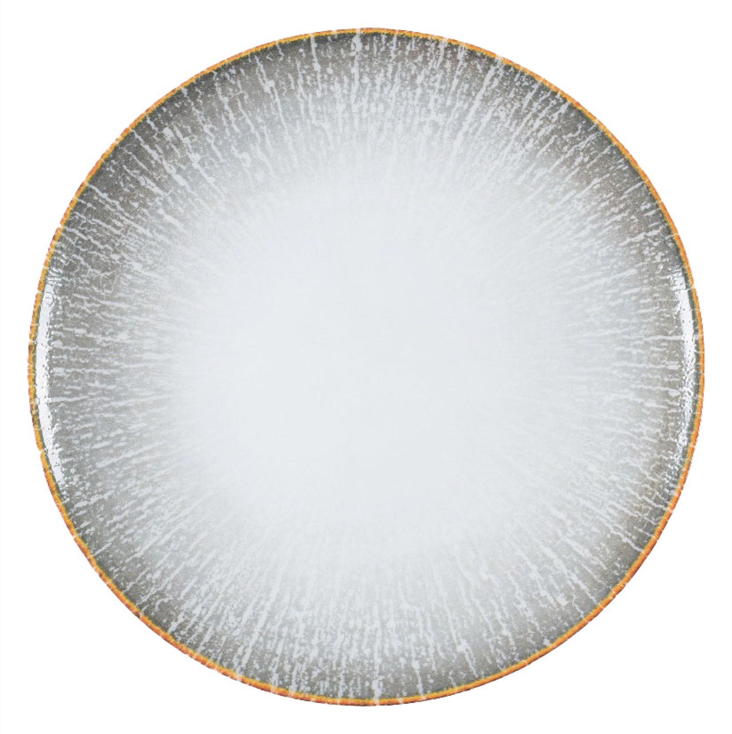 Talerz płytki porcelanowy Boss 20,5 cm szaro-brązowy