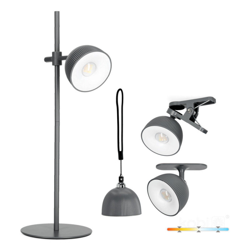 Lampka Biurkowa Led Orbi 2,5W Cct Szara Laitica
