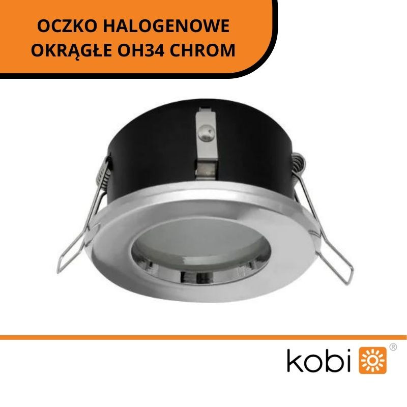 Oczko Halogenowe Okrągłe Oh34 Chrom