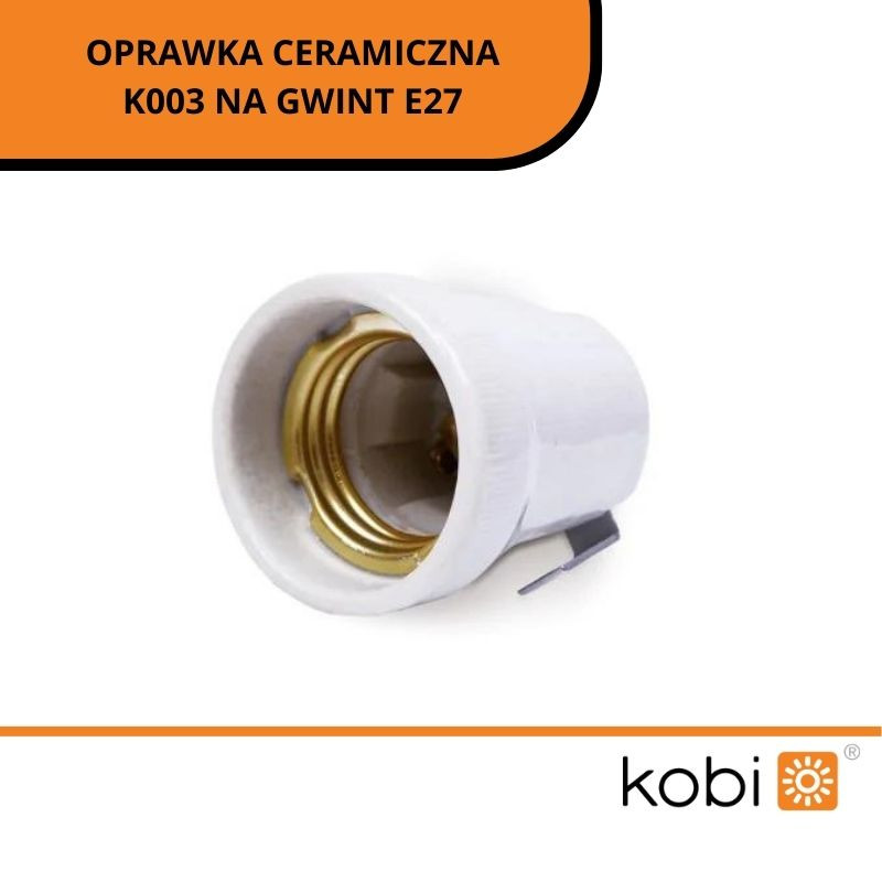 Oprawka Ceramiczna K003 Na Gwint E27