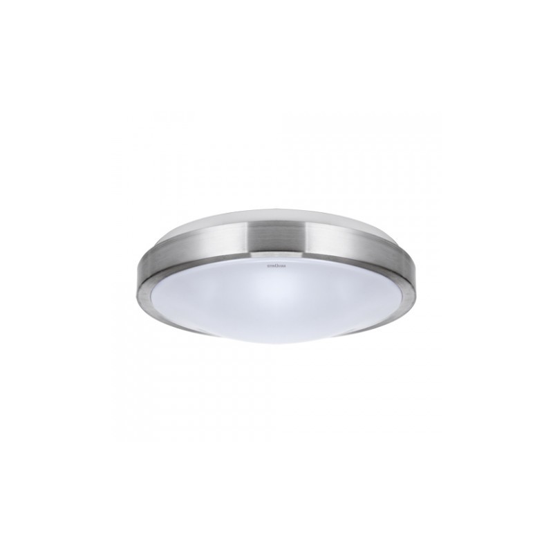 Nowoczesny Srebrny Plafon Alex Led C 24W 4000K