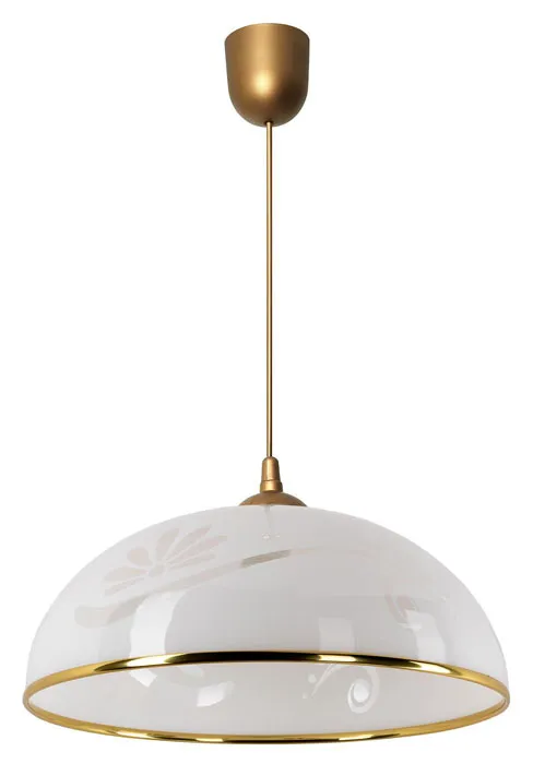 Biało-złota kuchenna lampa wisząca O339-Ewzor | Edinos.pl