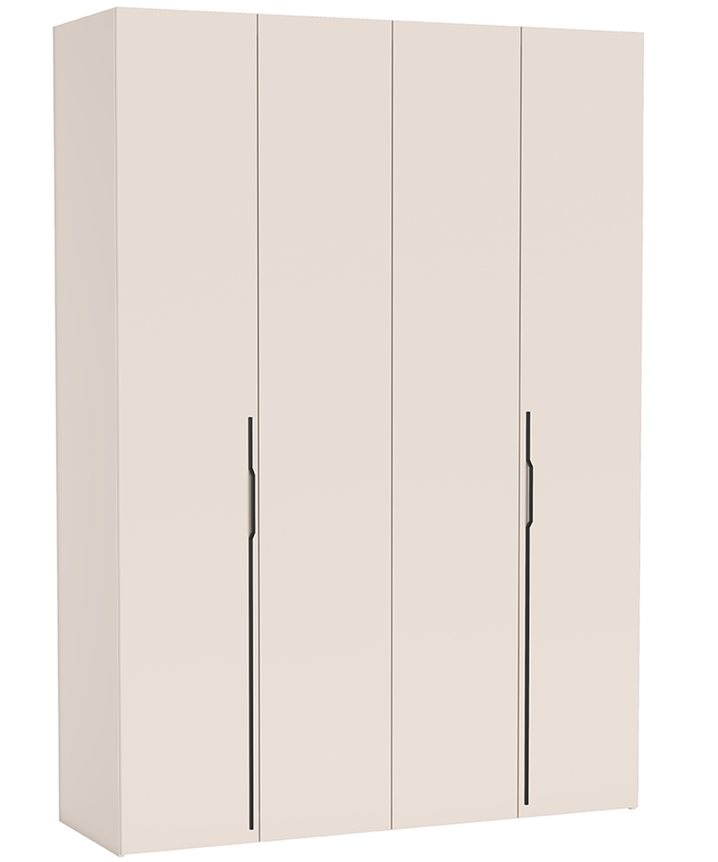 Szafa dwudrzwiowa Bari z trzema szufladami 170 cm kaszmir