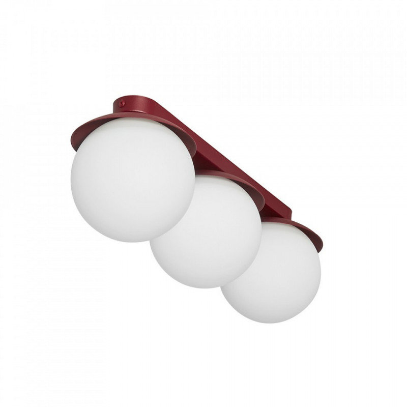 Kuul B Burgundowa Lampa Sufitowa / Plafon