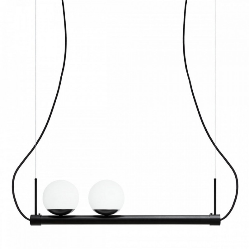Ligne Czarna Lampa Wisząca Z Taśmą Led