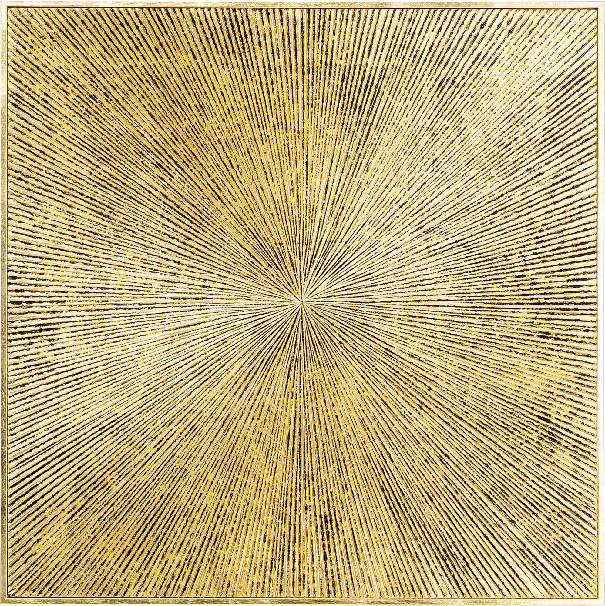 Dekoracja ścienna drewniana złota 120x4 cm