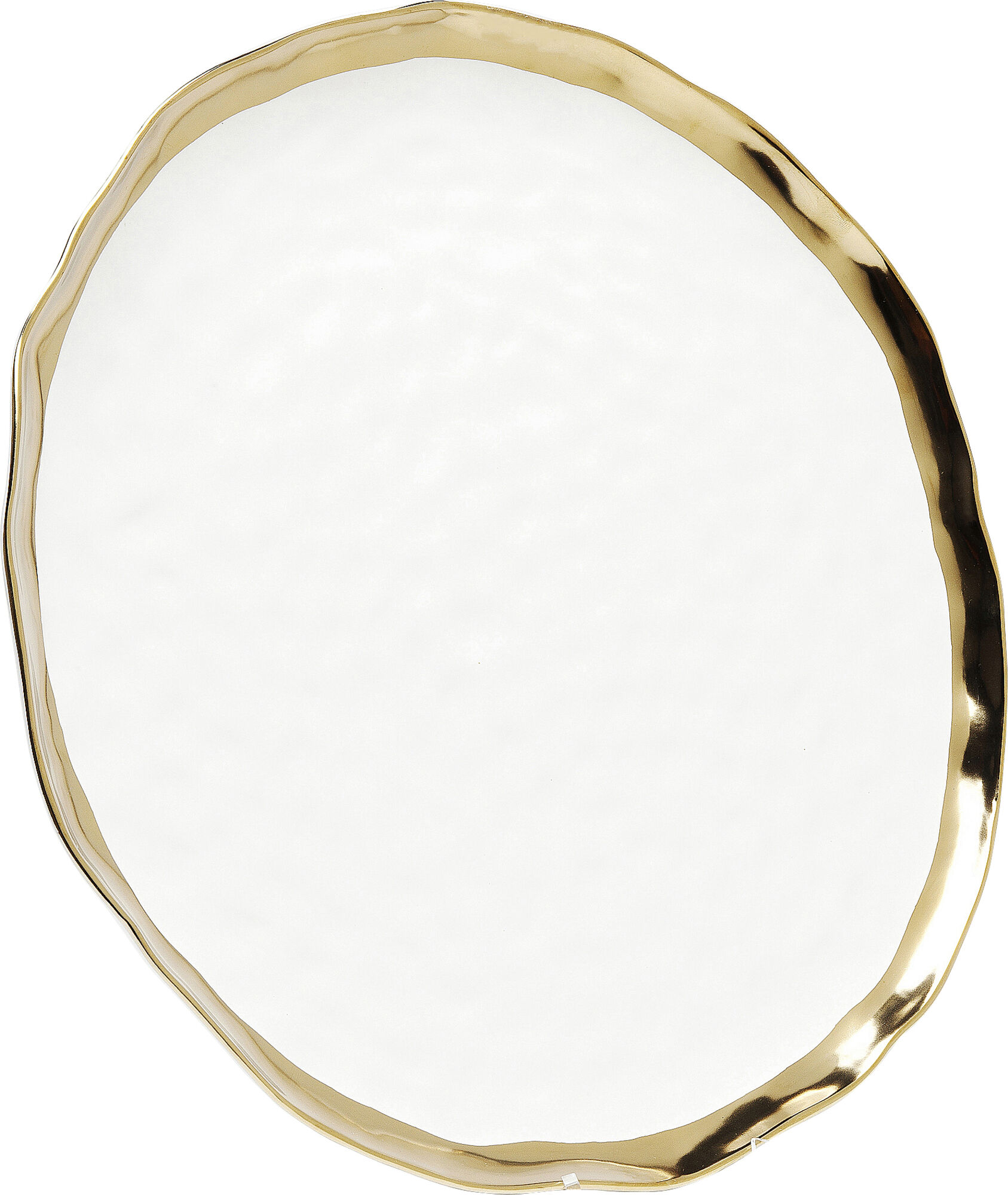 Talerz z porcelany ∅31 cm biało-złoty