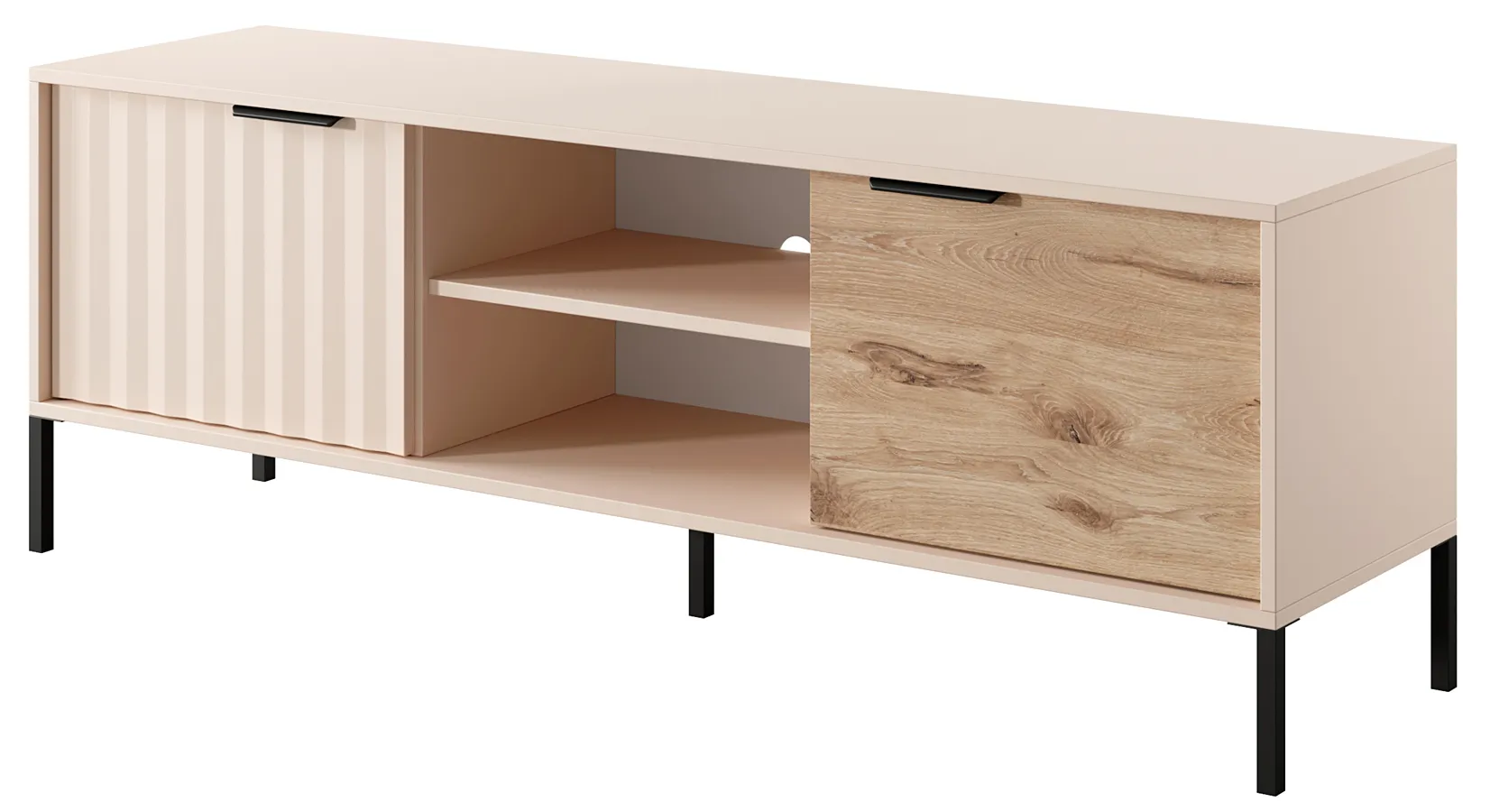 Stojąca lamelowa szafka pod TV do salonu Alto 8X | Edinos.pl