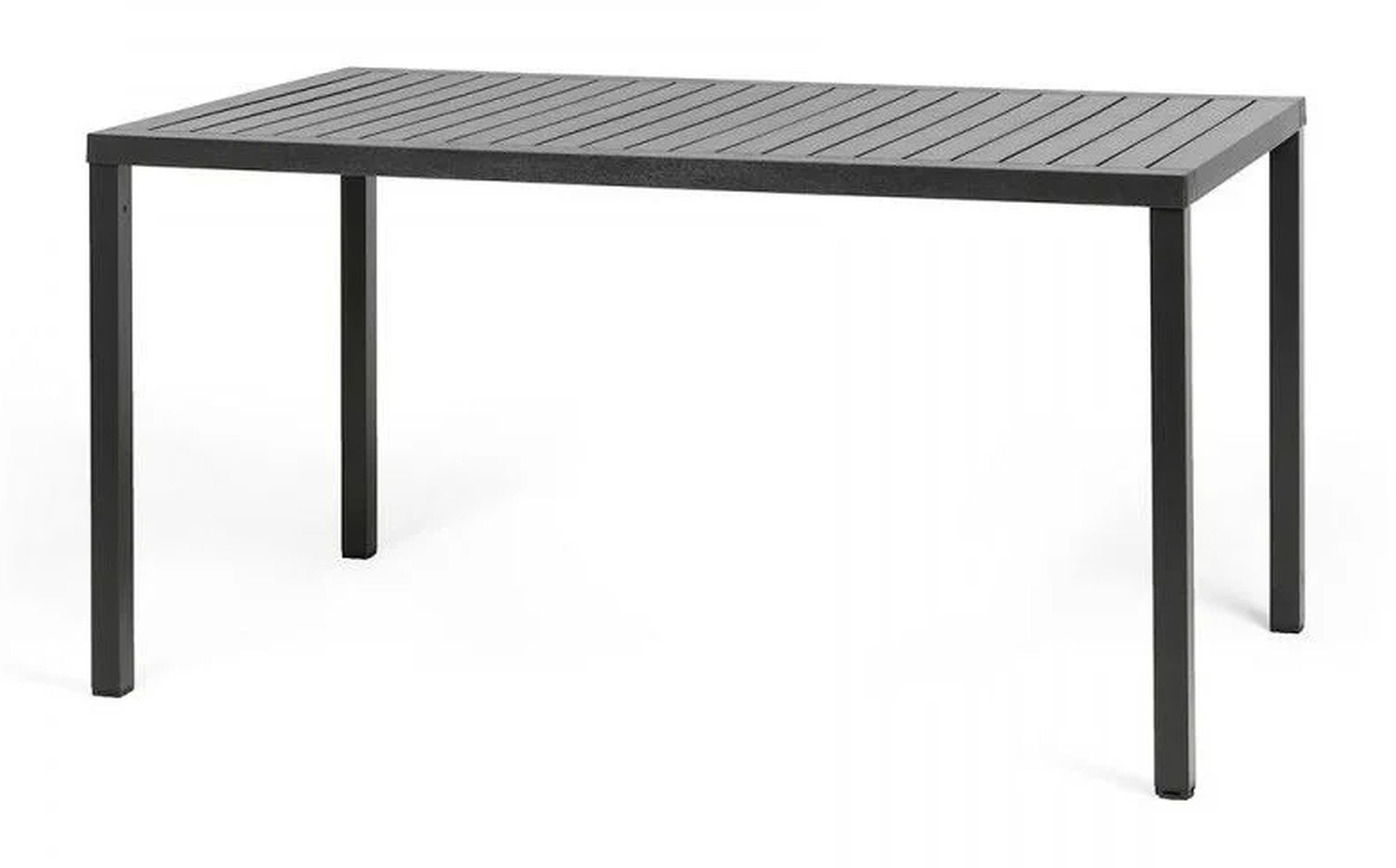 Stół ogrodowy Cube Nardi 140x80 cm z certyfikowanego tworzywa antracytowy