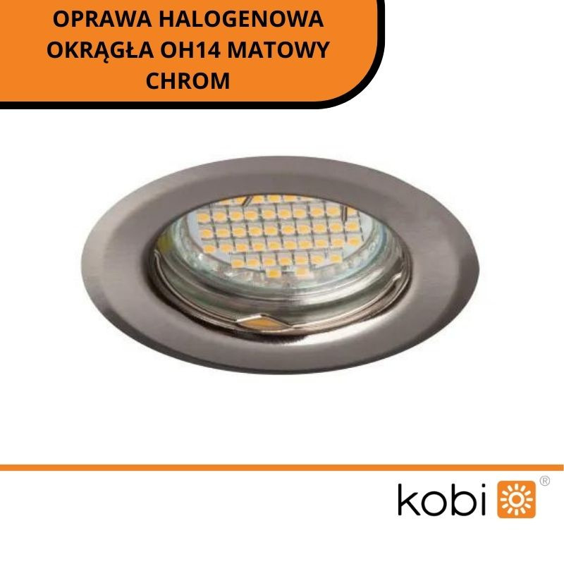 Oprawa Halogenowa Okrągła Oh14 Matowy Chrom