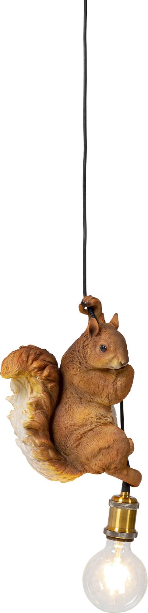 Lampa wisząca wiewiórka czerwona 20x14 cm
