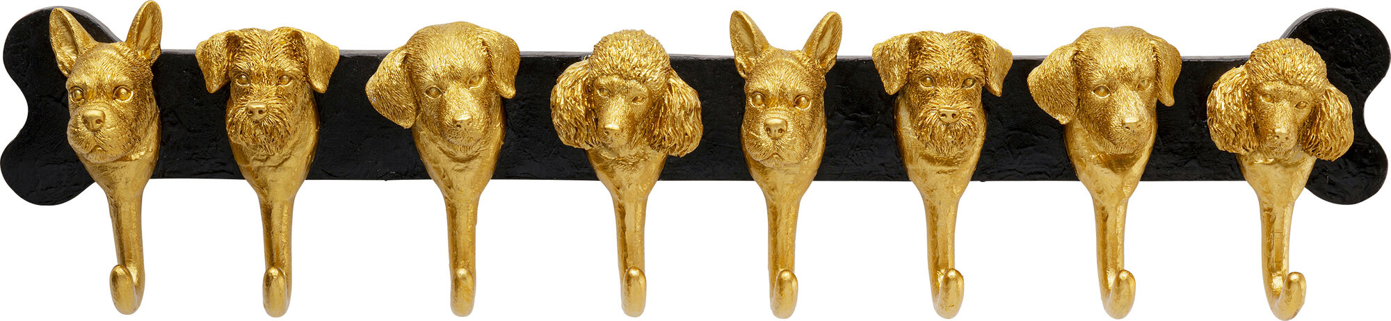 Wieszak Dog Family złoty 69cm