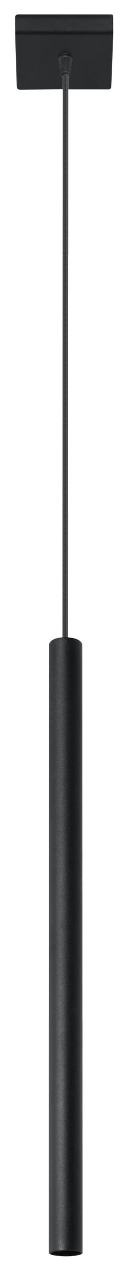Lampa wisząca Lagga 8x8 cm x1 czarna