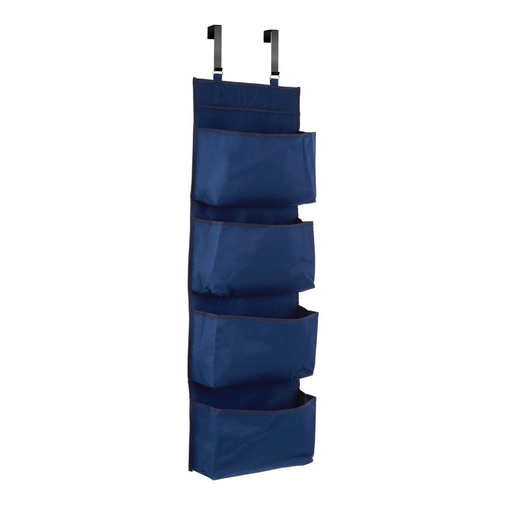 Ciemnoniebieski tekstylny organizer łazienkowy Verti – Premier Housewares