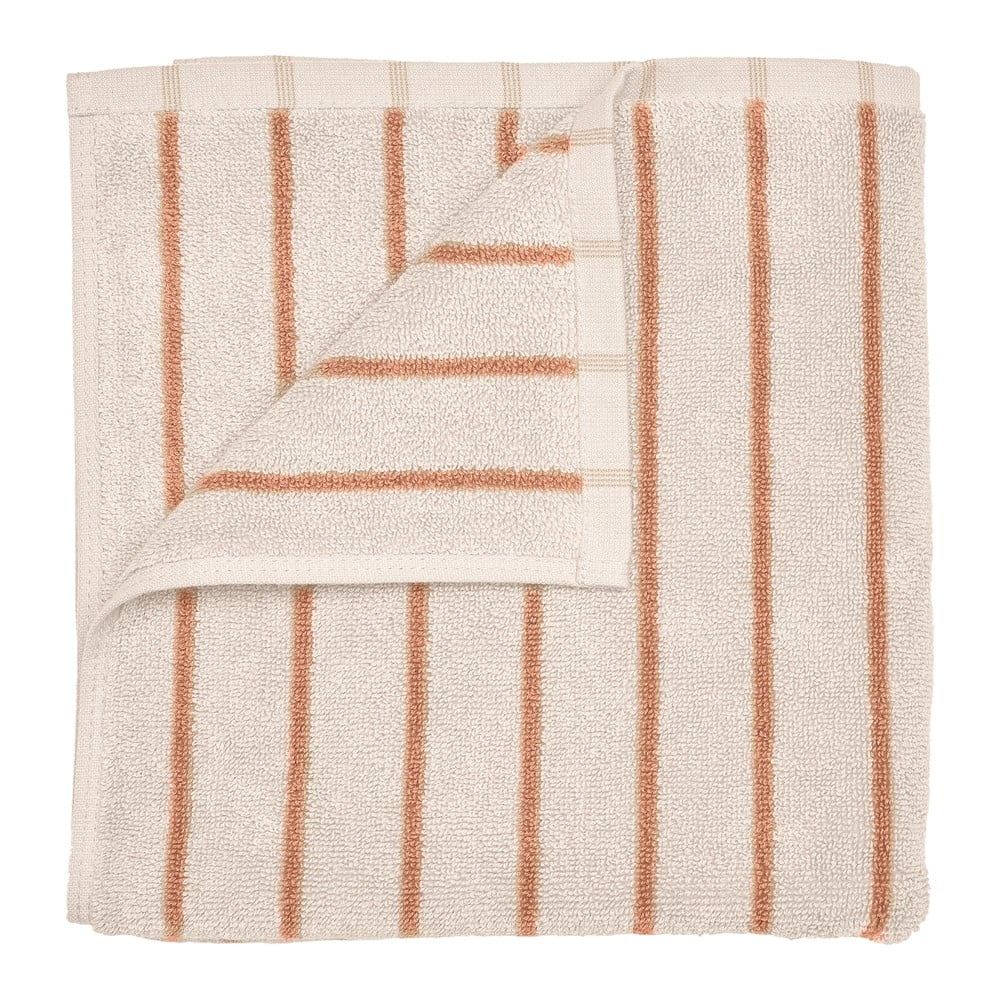Pomarańczowo-beżowy ręcznik z bawełny organicznej frotte 50x100 cm Arto – Blomus