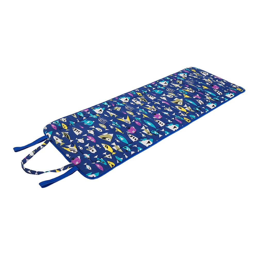 Niebieska ogrodowa poduszka do siedzenia na leżak 52x148 cm Fishes – B.E.S.