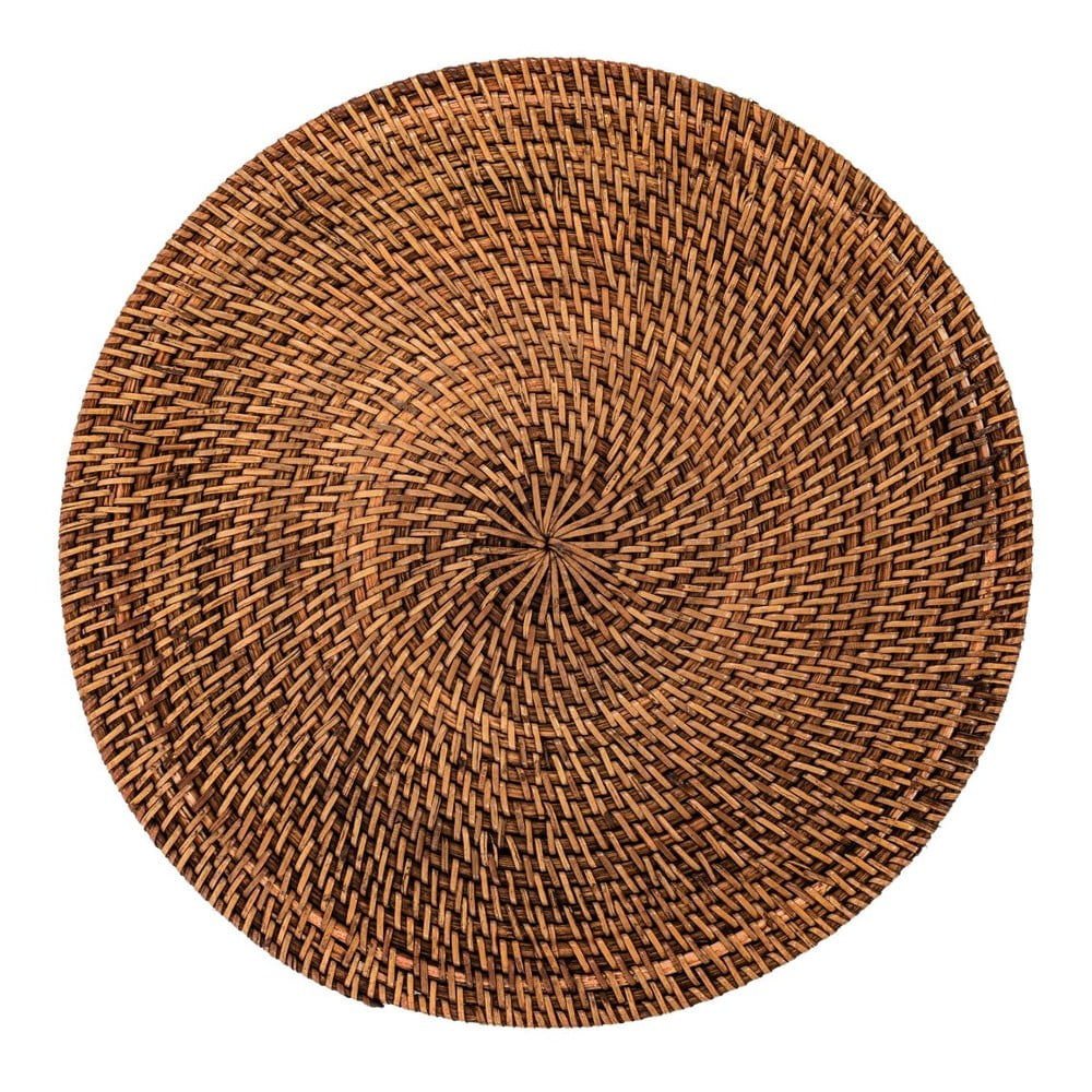 Brązowa rattanowa mata stołowa Tiseco Home Studio, ø 36 cm