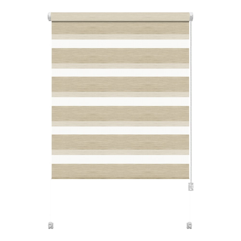 Kremowa roleta dzień i noc 57x150 cm Zebra Natur – Gardinia