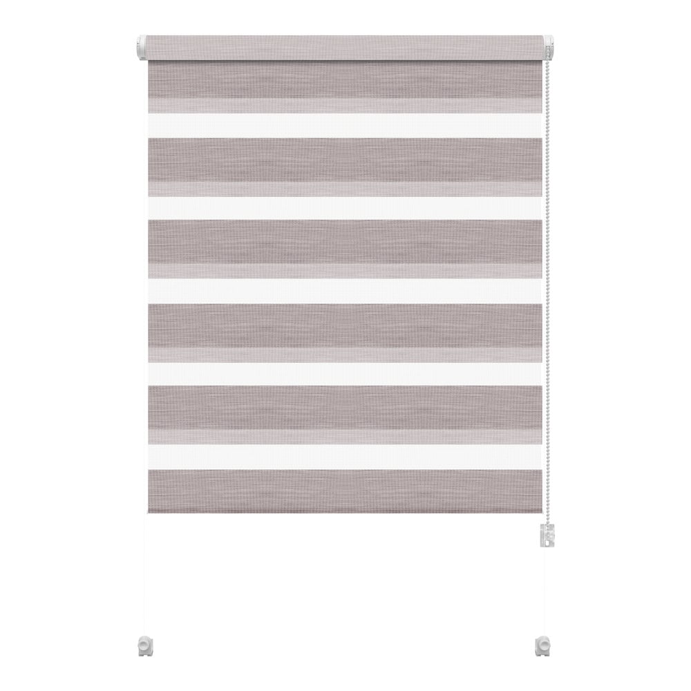 Szarobrązowa roleta dzień i noc 57x150 cm Zebra Silvalin – Gardinia