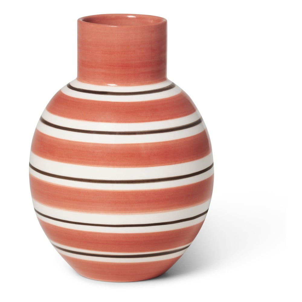 Biało-różowy ceramiczny wazon Kähler Design Nuovo, wys. 14,5 cm
