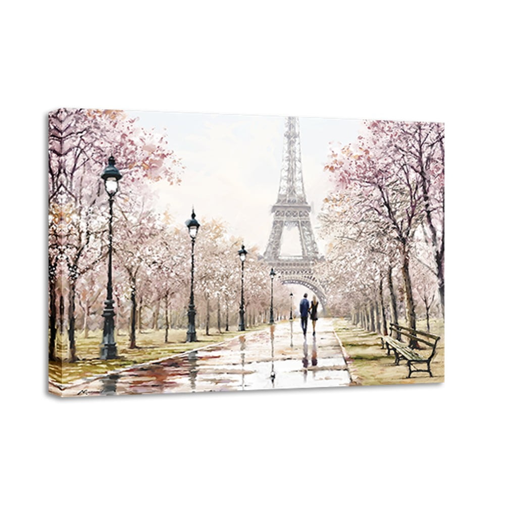 Obraz Styler Canvas Watercolor Paris Melancholy, 85x113 cm