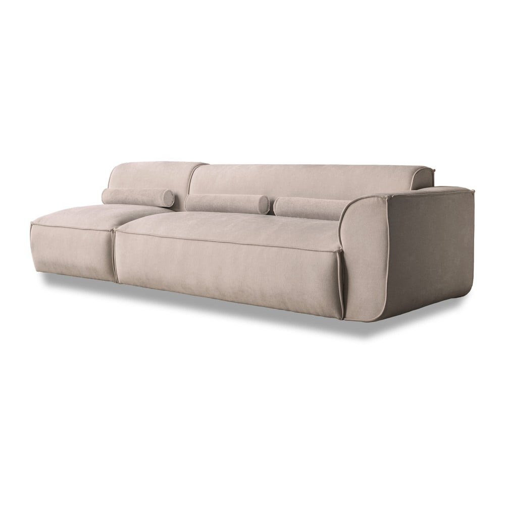 Beżowy szezlong modułowy (prawostronny) Flex Felix – Miuform
