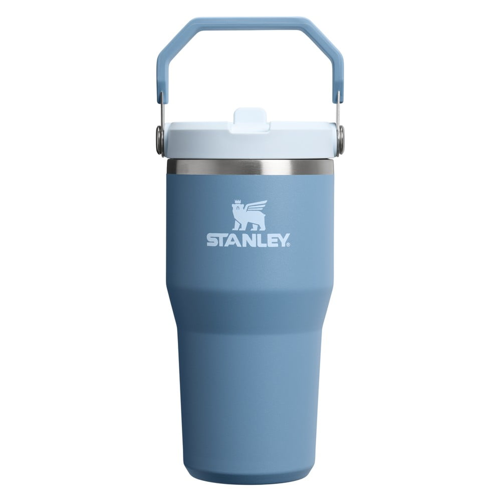Szaroniebieski termos ze stali nierdzewnej 600 ml IceFlow™ Flip Straw 2.0 Tumbler Indigo – Stanley