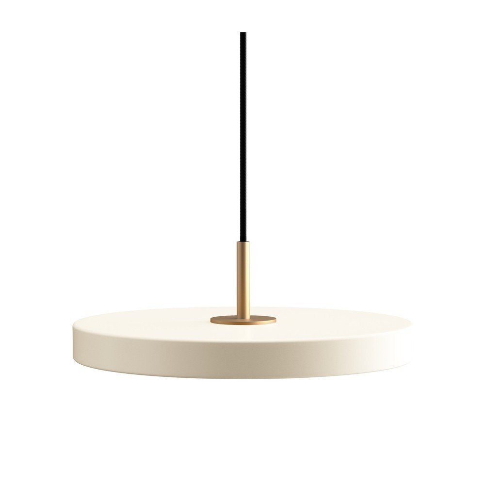 Biała lampa wisząca LED z metalowym kloszem ø 31 cm Asteria Mini – UMAGE