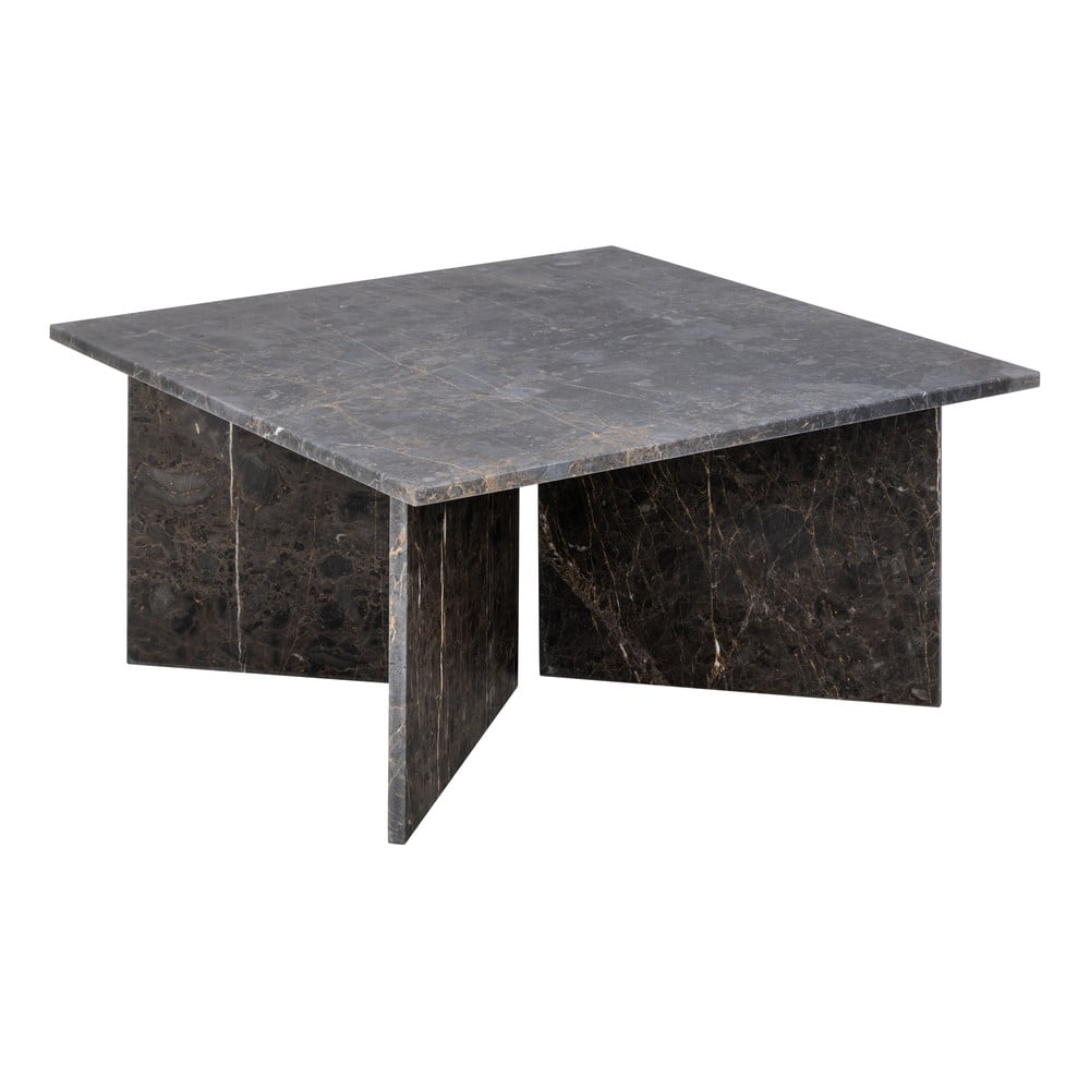 Czarny marmurowy stolik 90x90 cm Vega – Actona
