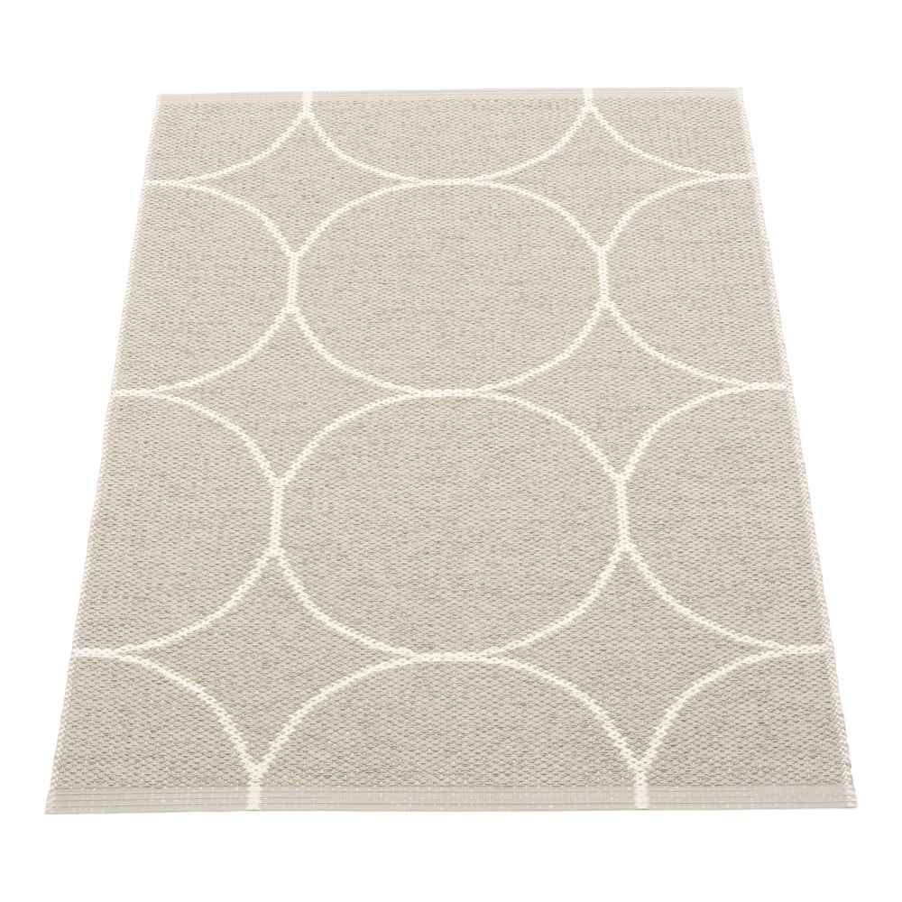 Kremowy dywan odpowiedni na zewnątrz 70x100 cm Boo Linen – Pappelina