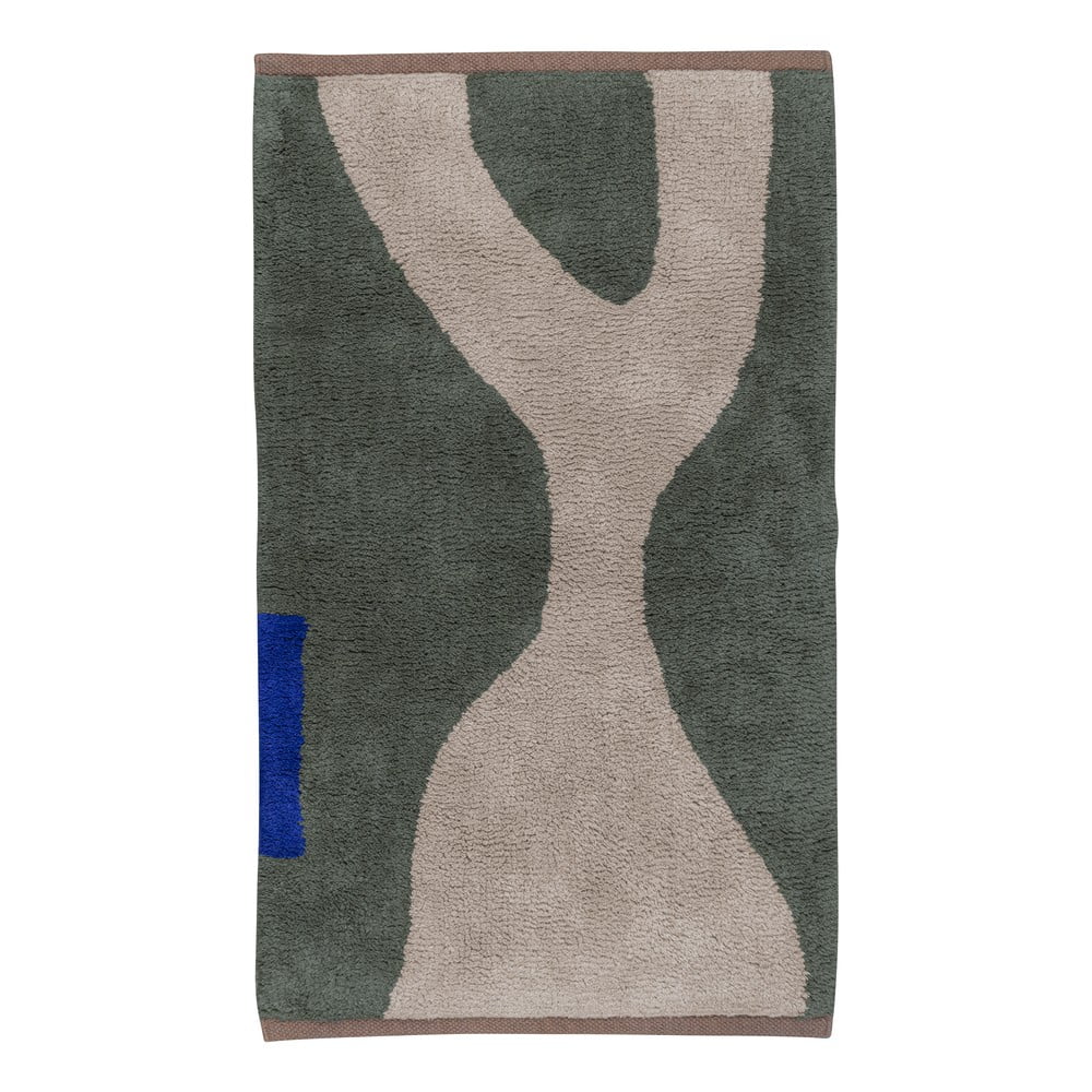 Ciemnozielony bawełniany dywan odpowiedni do prania 50x80 cm Figura – Mette Ditmer Denmark