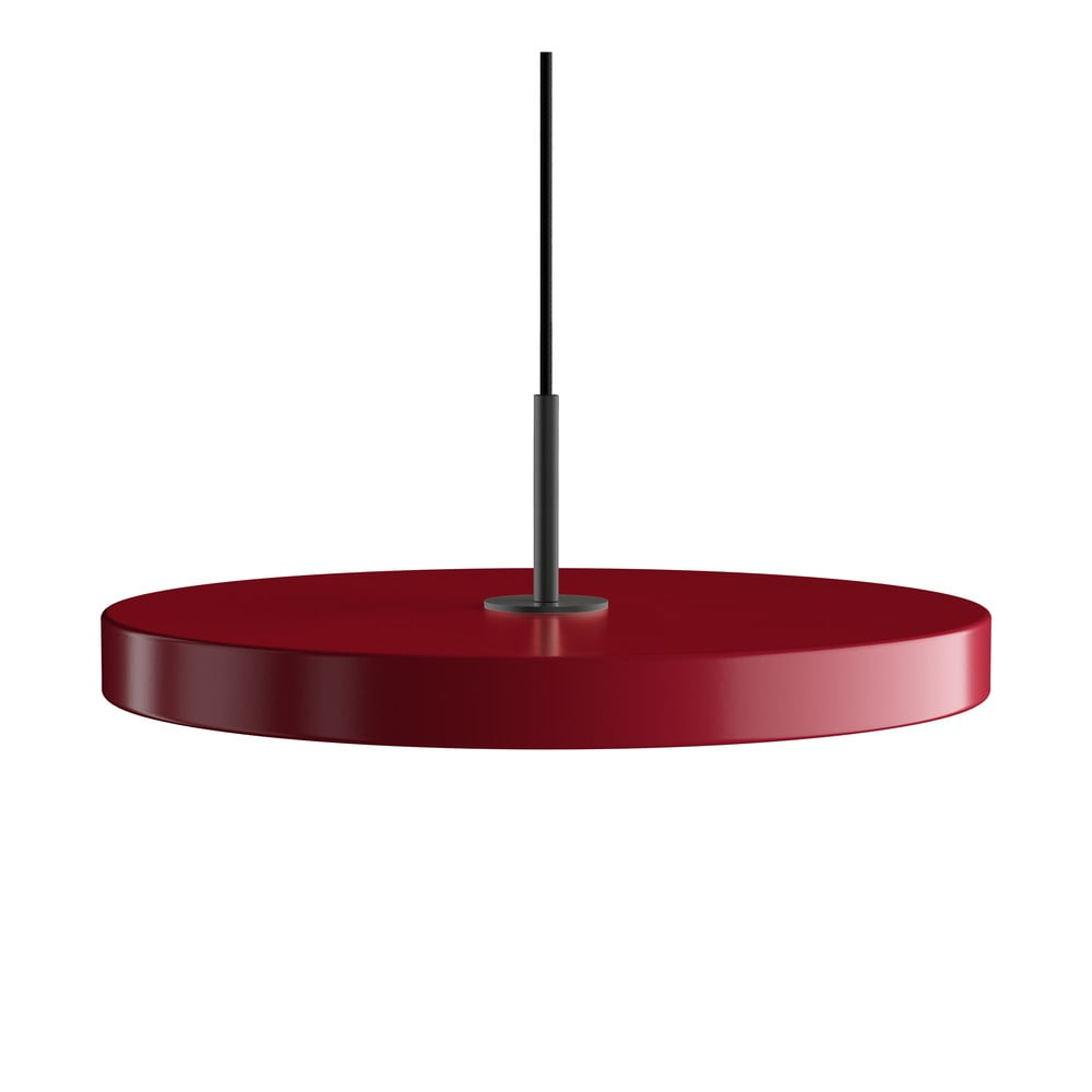 Czerwona lampa wisząca LED z metalowym kloszem ø 43 cm Asteria Medium – UMAGE