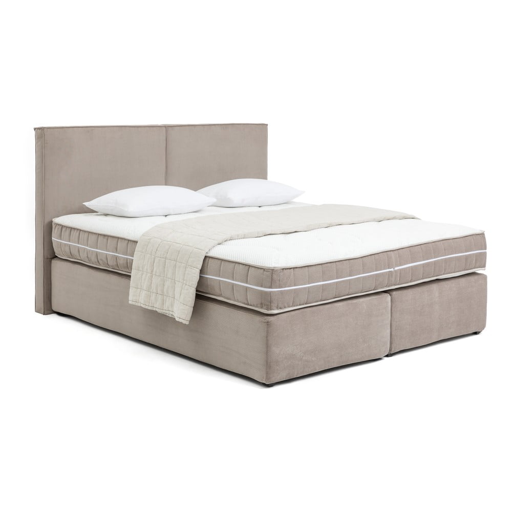 Szarobrązowe łóżko kontynentalne 160x200 cm Olia Bold – Bonami Selection