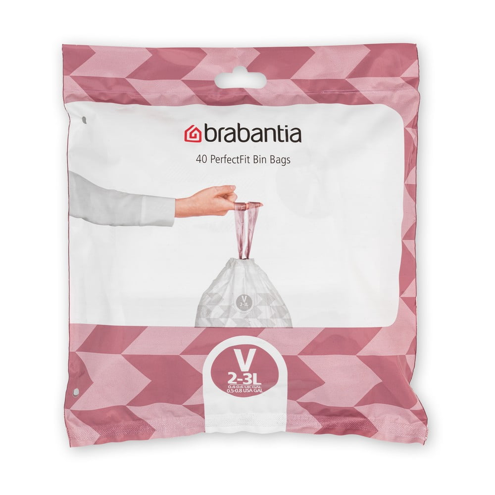 Worki na śmieci zestaw 40 szt. 3 l PerfectFit V – Brabantia