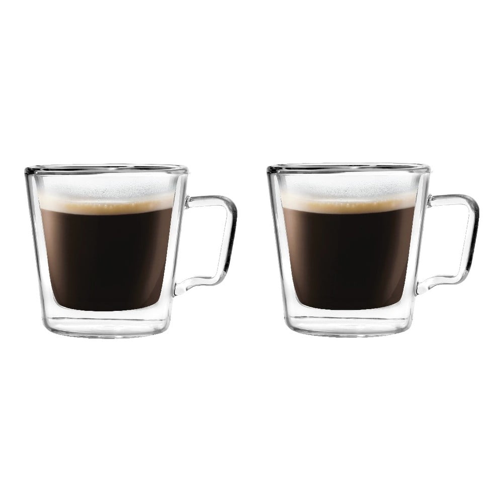 Szklane kubki na espresso/z podwójną ścianką zestaw 2 szt. 80 ml Diva – Vialli Design