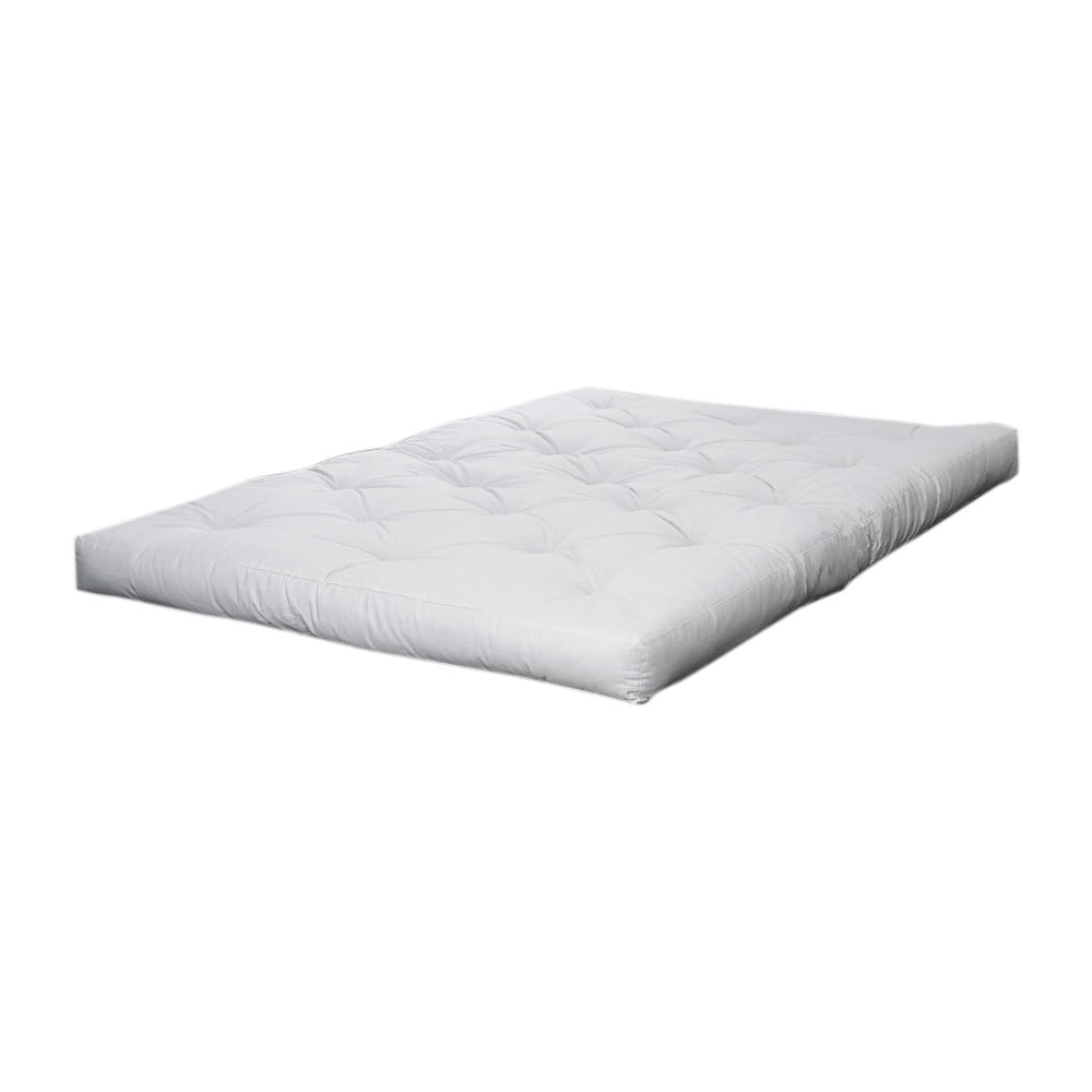 Biały średnio twardy materac futon 90x200 cm Comfort Natural – Karup Design